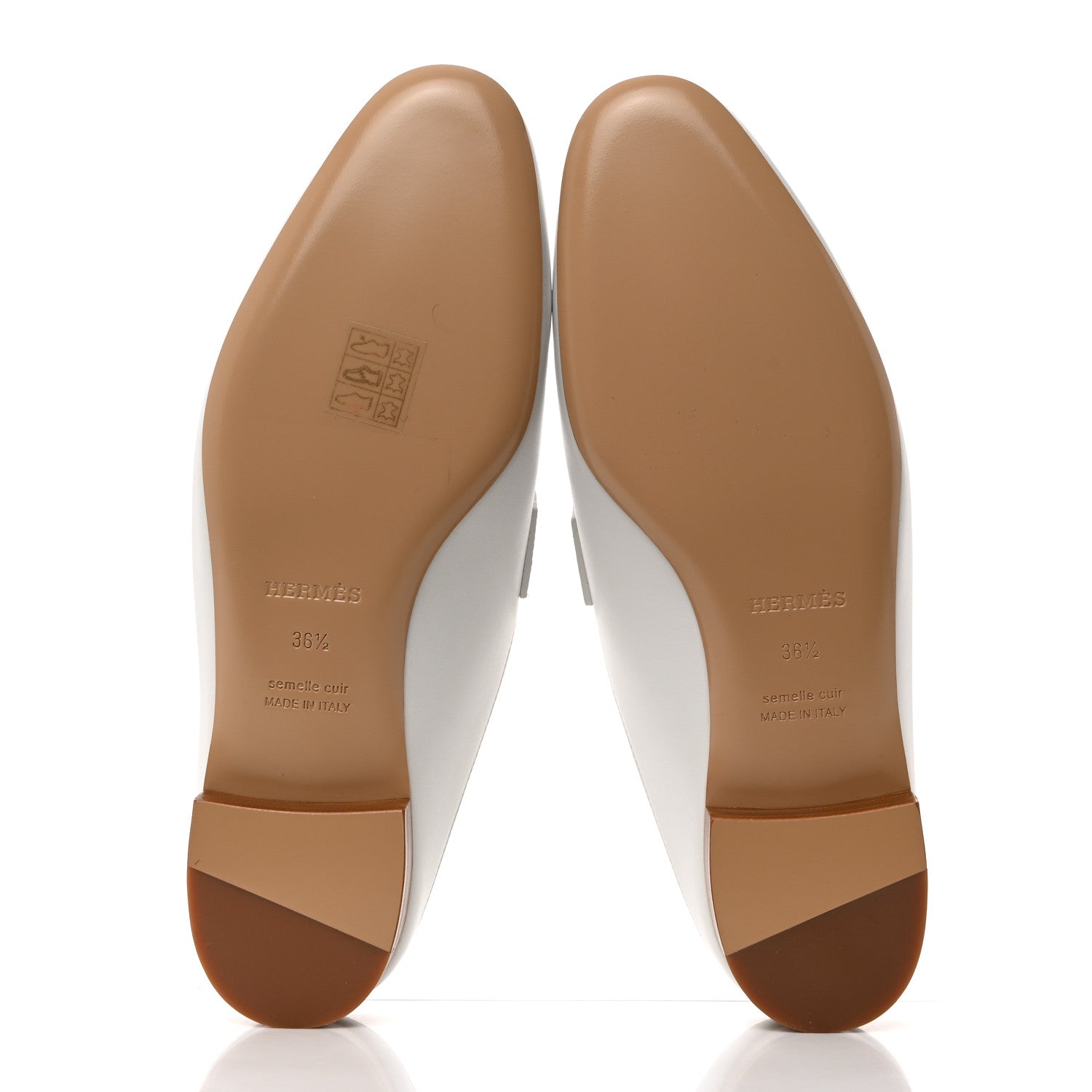 Hermes Goatskin Rivoli Mules 36.5 White 6 of 9