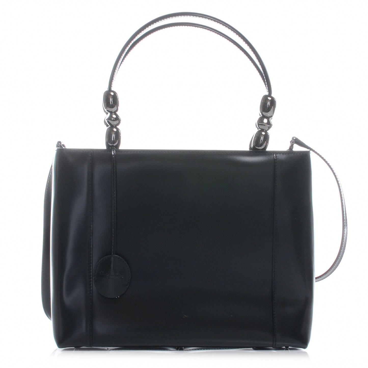 Leather Large Malice Tote Black