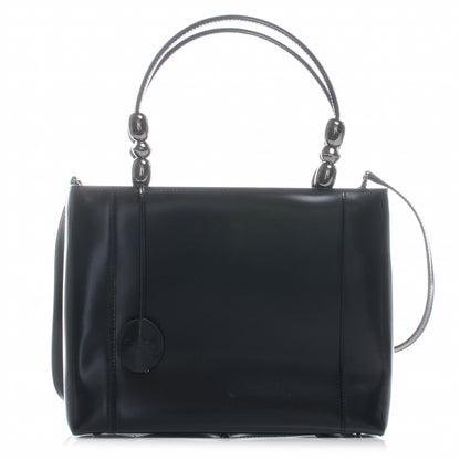 Christian Dior Leather Large Malice Tote Black 1 of 8