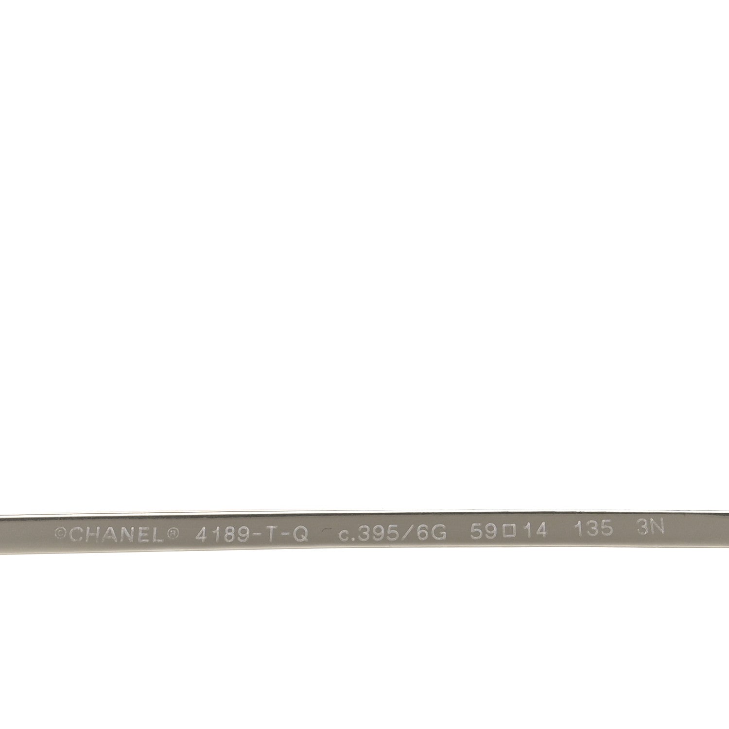 Chanel Metal Polarized CC Aviator Sunglasses 4189-T-Q Silver 6 of 7