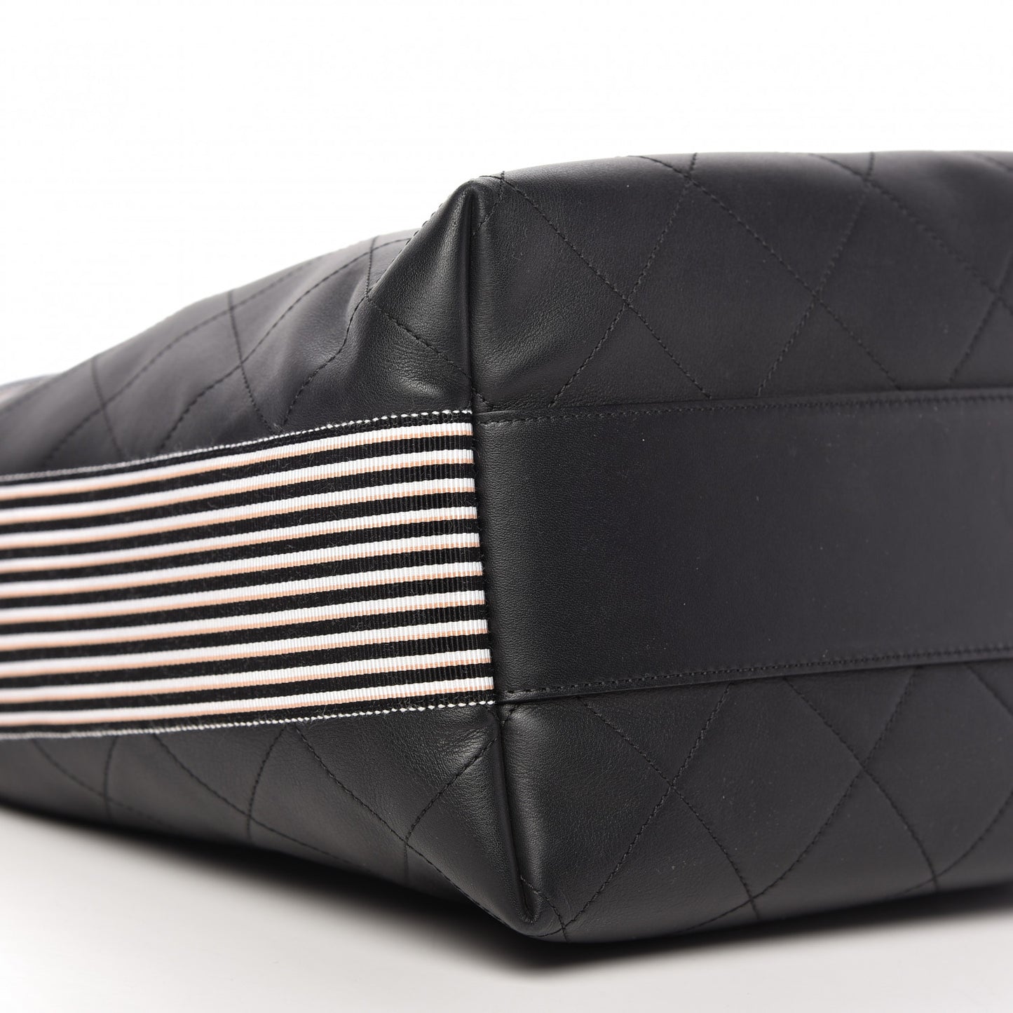 Calfskin Stitched Over & Over Hobo Black
