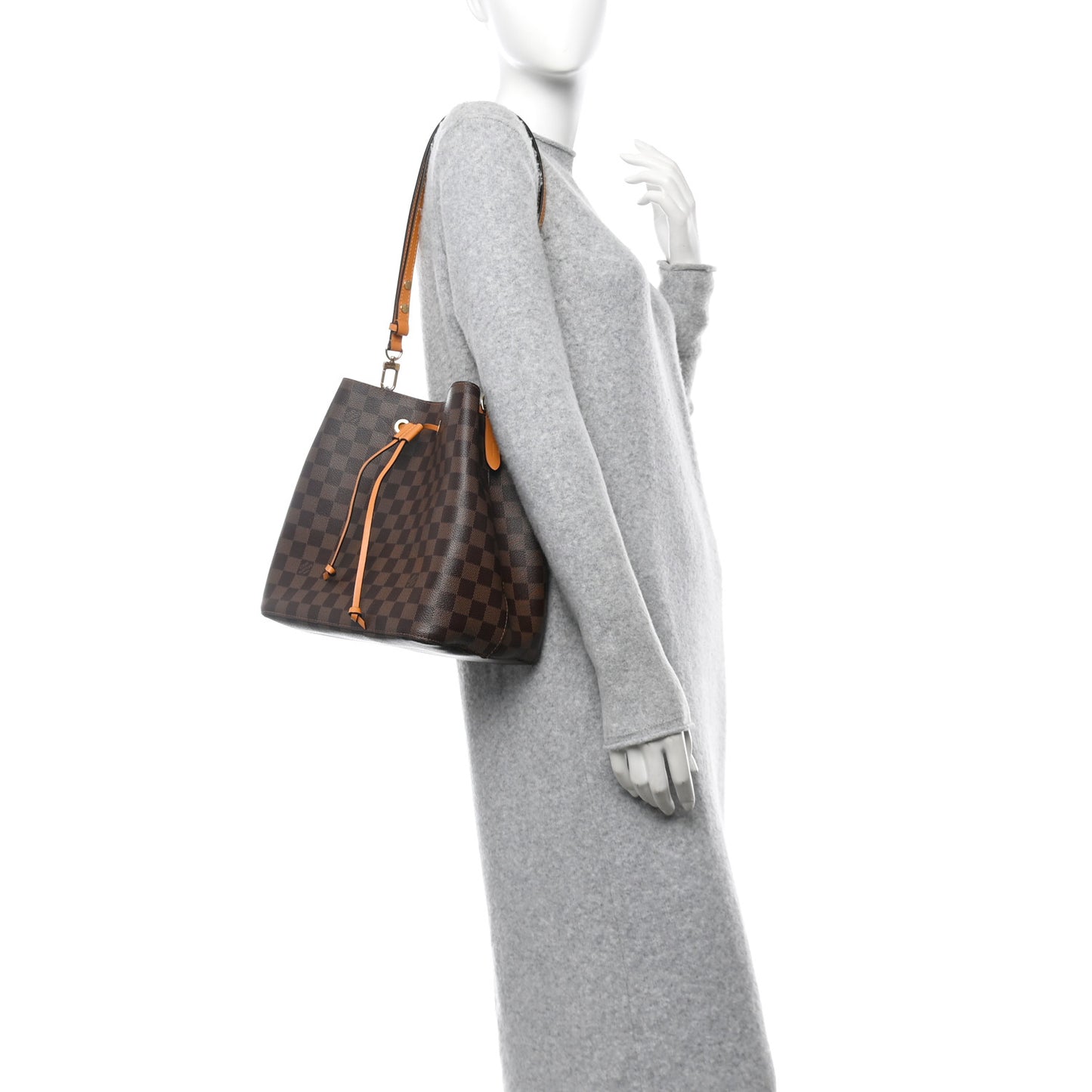 Damier Ebene Neonoe MM Safran