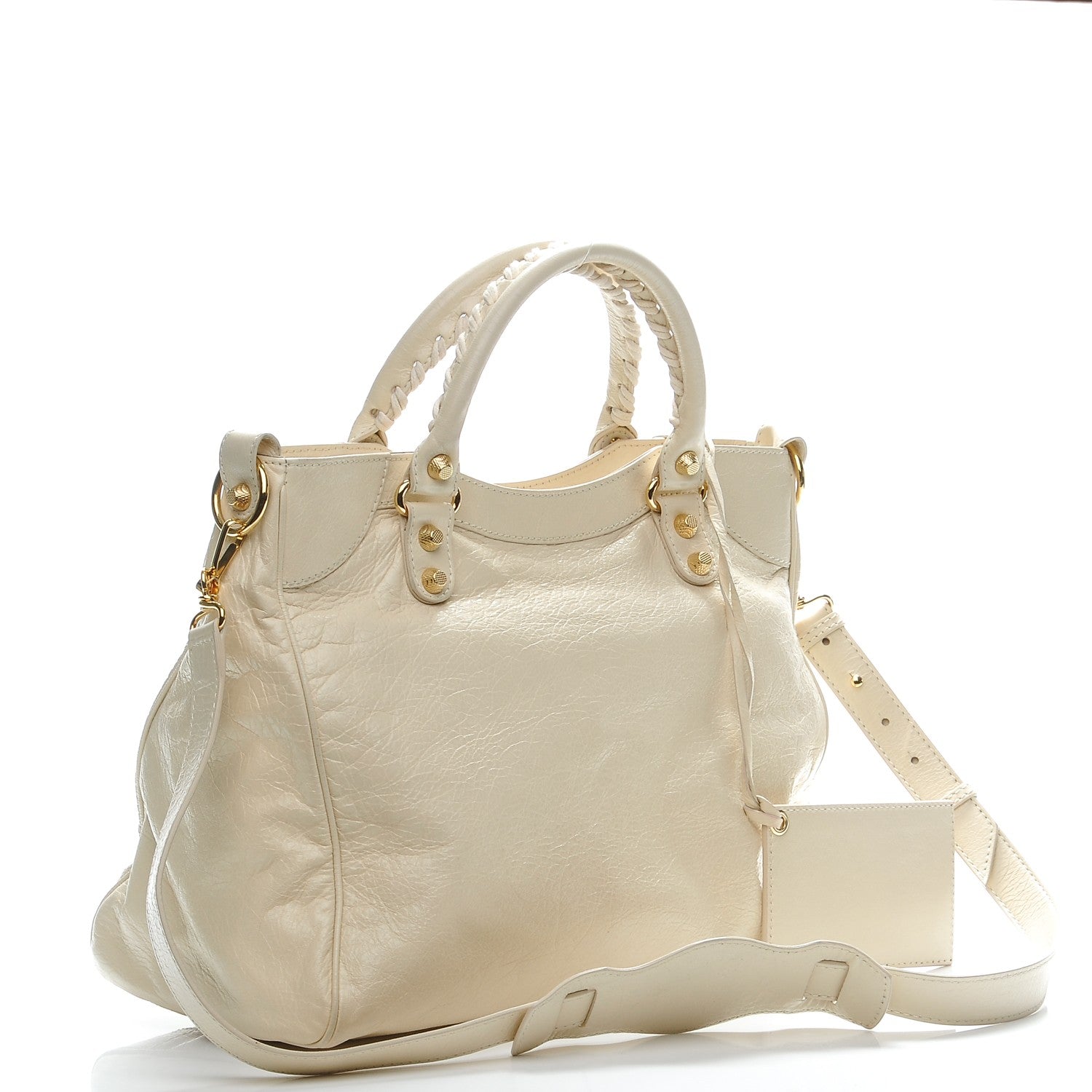 Balenciaga Agneau Giant 12 Gold Hardware Velo Blanc Creme Light Craie 3 of 9