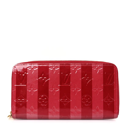 Louis Vuitton Vernis Rayures Zippy Wallet Pomme D'Amour 1 of 7