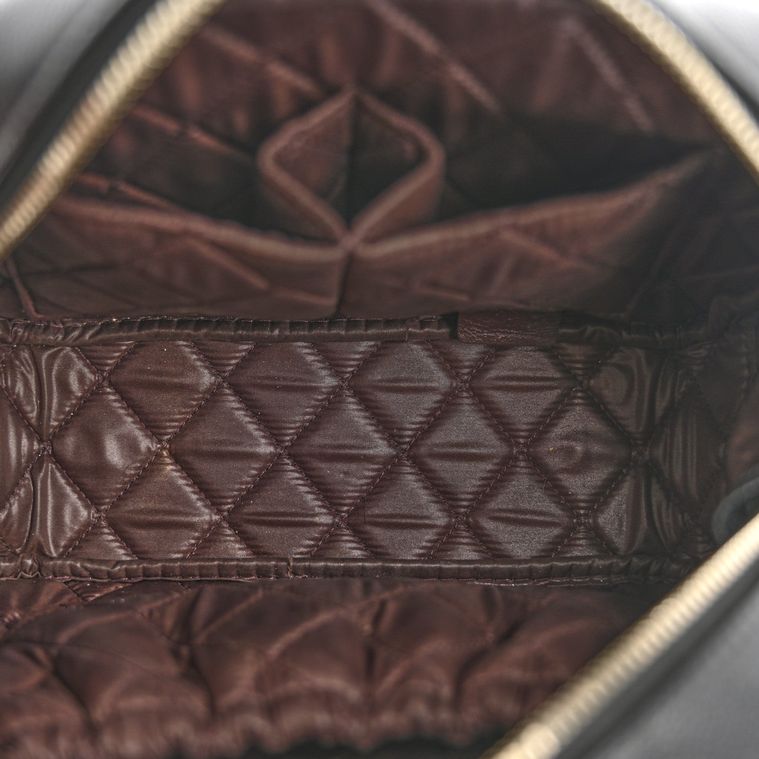 Chanel Caviar Quilted Medium Curvy Pouch Cosmetic Case Black 5 of 9