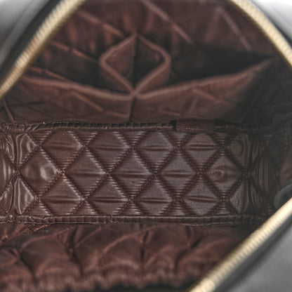 Chanel Caviar Quilted Medium Curvy Pouch Cosmetic Case Black 5 of 9