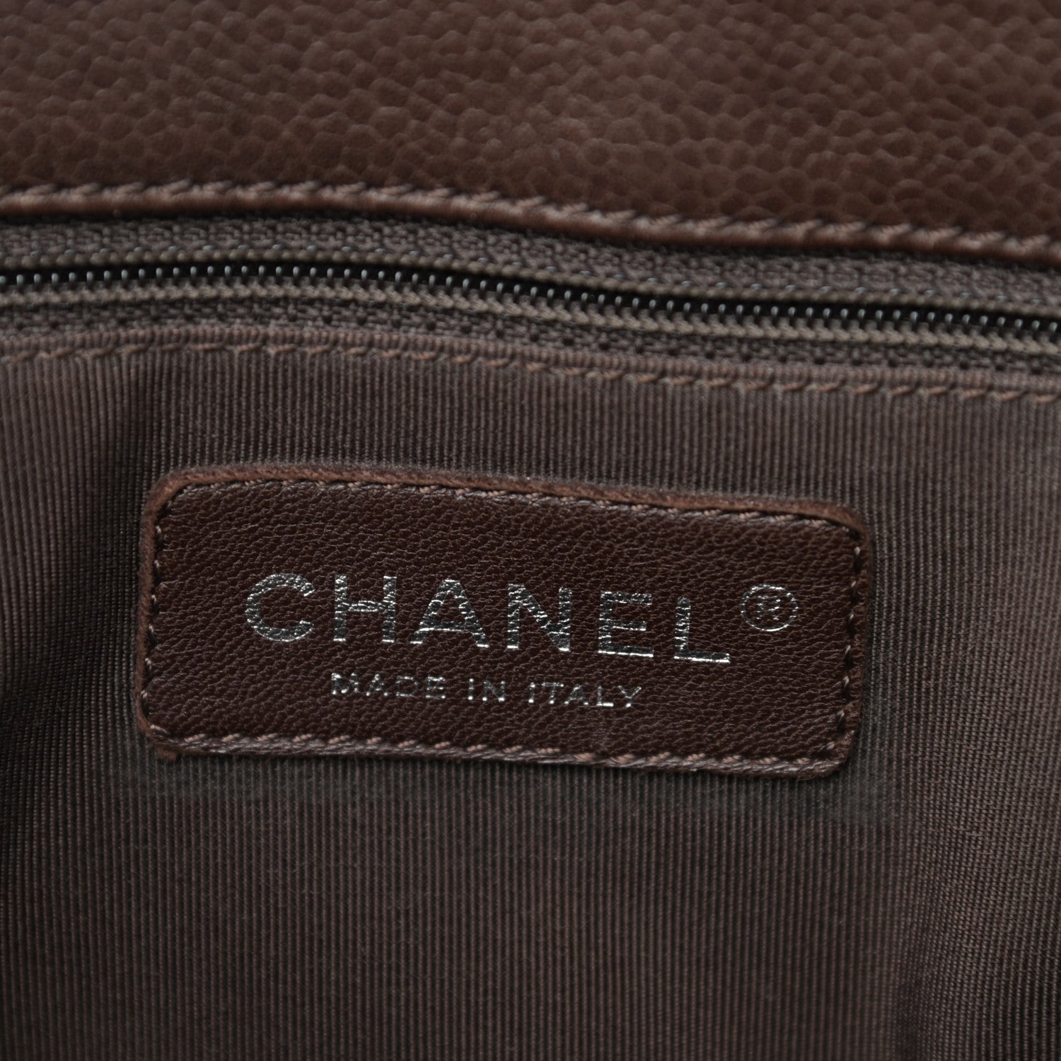 Chanel Caviar Quilted Grand Shopping Tote GST Brown 5 of 11
