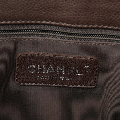 Chanel Caviar Quilted Grand Shopping Tote GST Brown 5 of 11