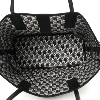 MCM Visetos Medium Liz Reversible Shopper Tote Black 9 of 16