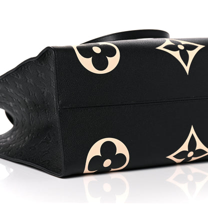 Louis Vuitton Empreinte Monogram Giant Crafty Onthego GM Black Creme 7 of 9