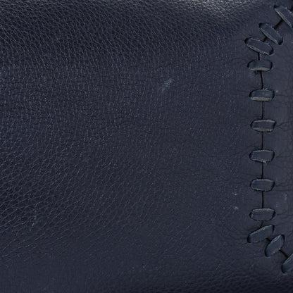 Valentino Garavani Grained Calfskin Rockstud C-Rockee Fringe Tote Deep Blue 11 of 17