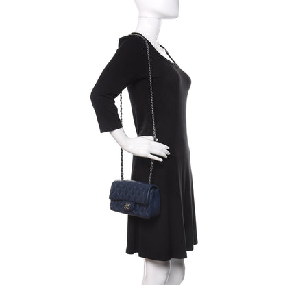 Chanel Caviar Quilted Mini Rectangular Flap Navy 2 of 10