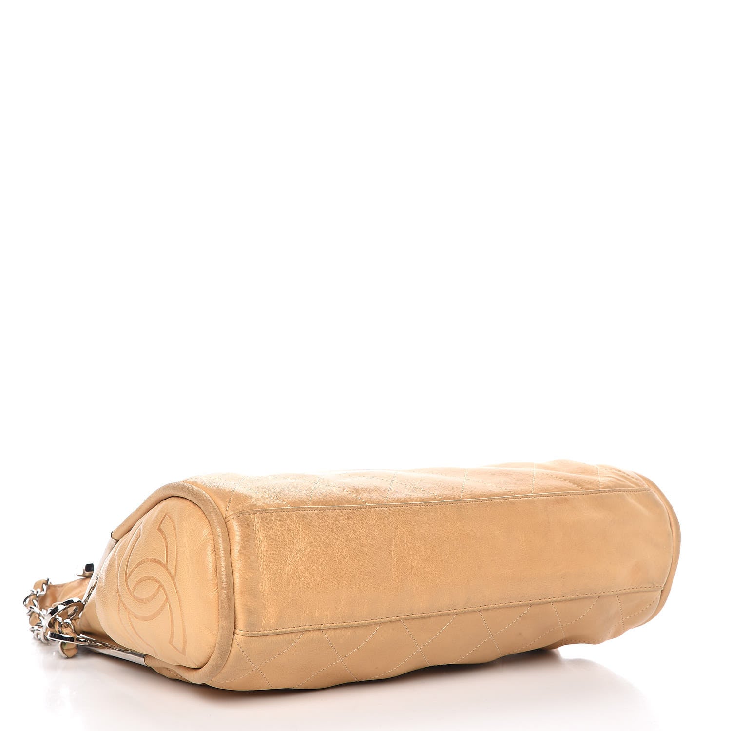 Chanel Lambskin Stitched Medium Ultimate Soft Tote Beige 4 of 15