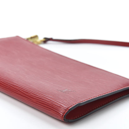 Louis Vuitton Epi Pochette Accessories 24 Castillan Red 6 of 10