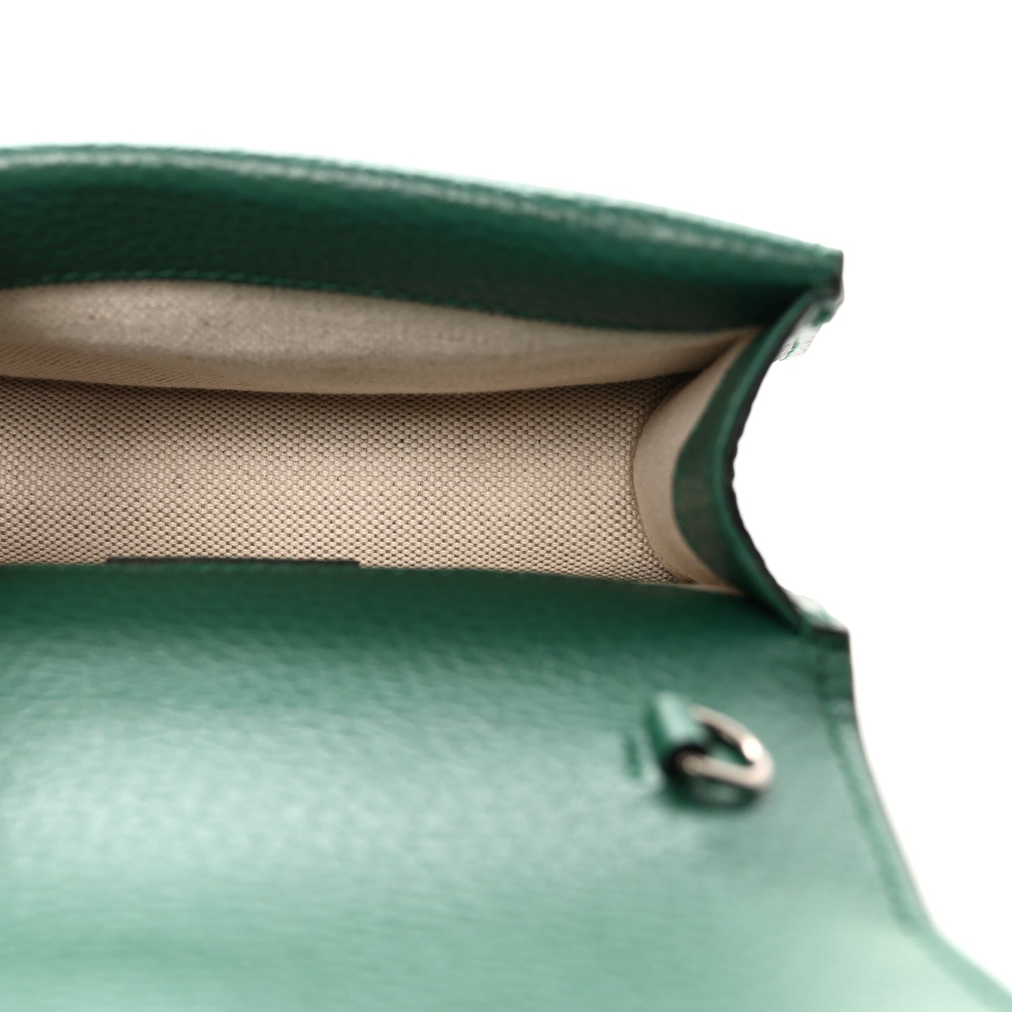 Dollar Calfskin Crystal Mini Dionysus Top Handle Bag Emerald