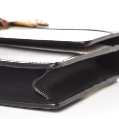 Gucci Calfskin Queen Margaret Chain Wallet Mystic White Black 8 of 8