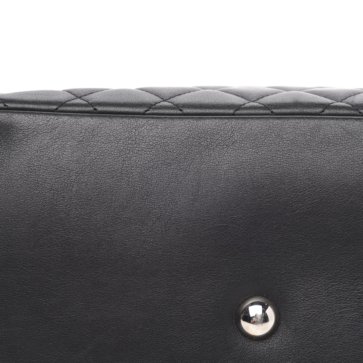 Chanel Calfskin Quilted Large Cambon Tote Black White 9 of 14