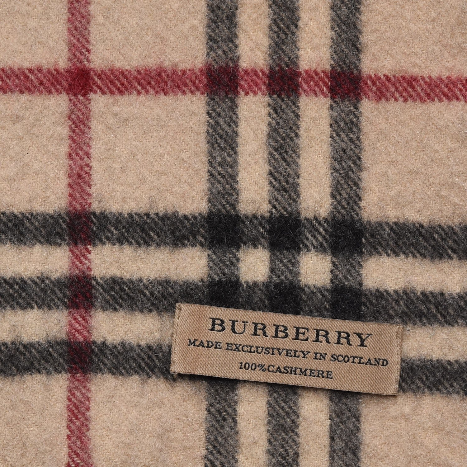 Burberry Cashmere House Check Scarf Camel 5 of 8