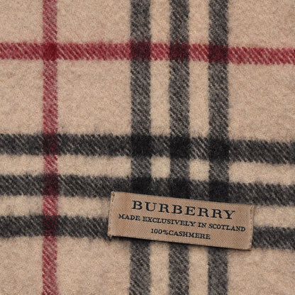 Burberry Cashmere House Check Scarf Camel 5 of 8
