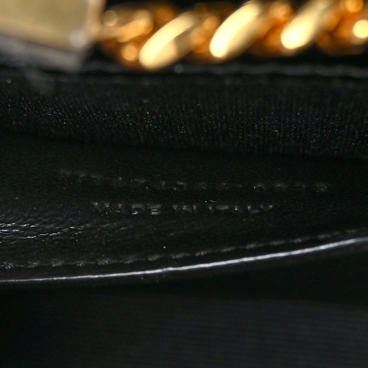 Saint Laurent Calfskin Crocodile Embossed Small Classic Monogram Kate Tassel Satchel Black 7 of 9