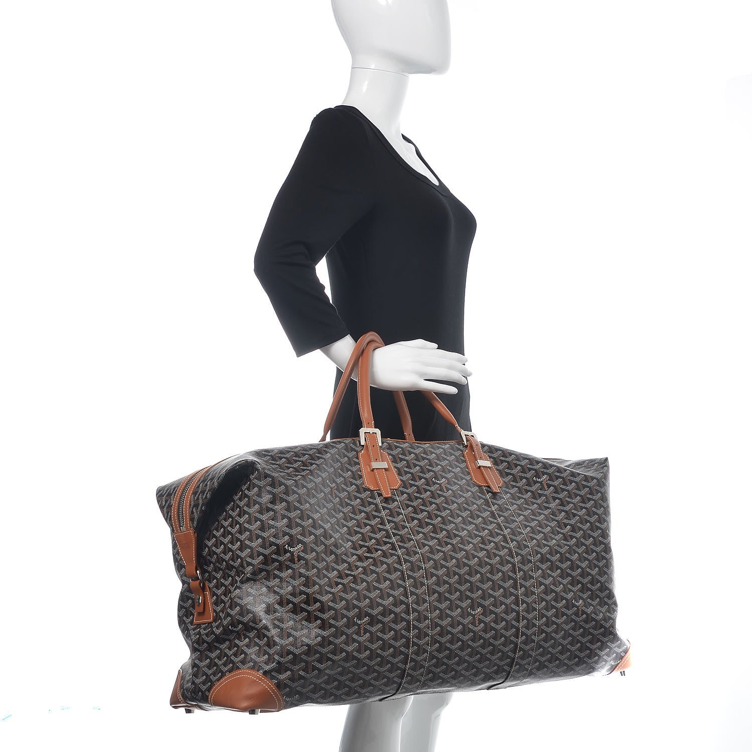 Goyard Goyardine Boeing 65 Black Gold 2 of 11