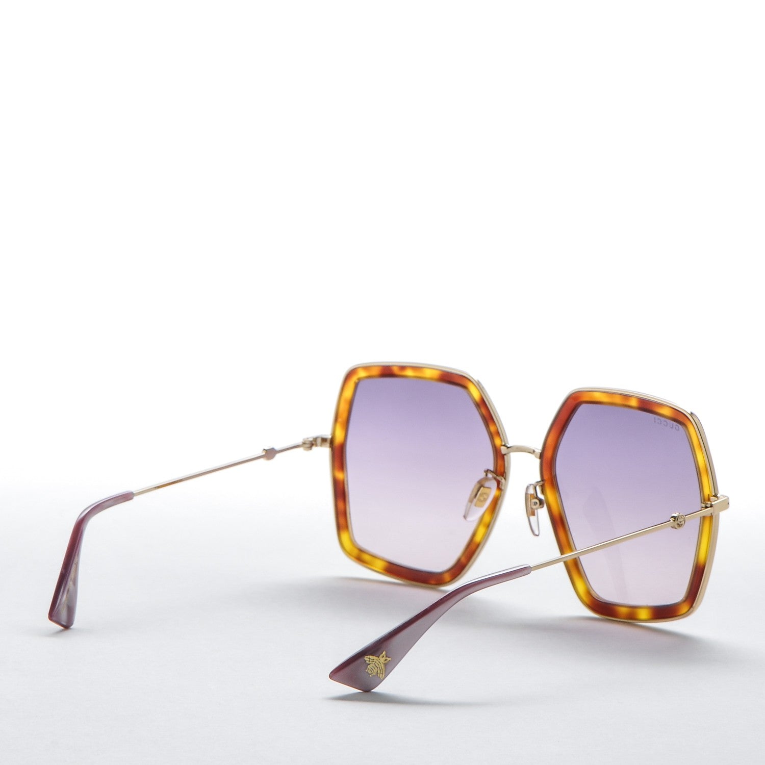 Gucci Square Frame GG0106S Sunglasses Tortoise 4 of 7