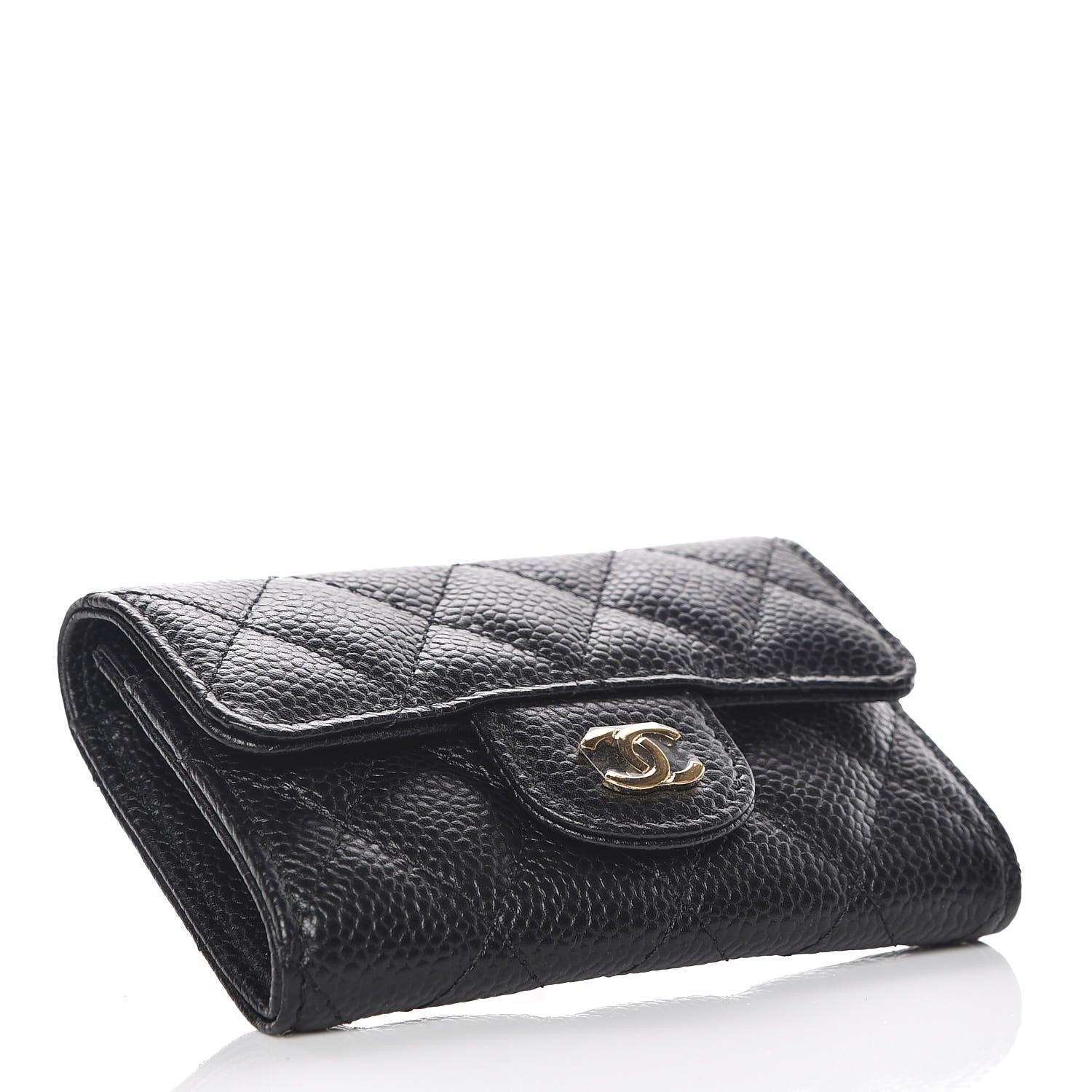 Chanel Caviar Quilted Flap Card Holder Black 4 of 9