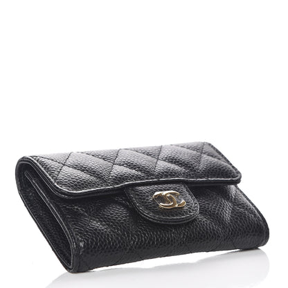 Chanel Caviar Quilted Flap Card Holder Black 4 of 9