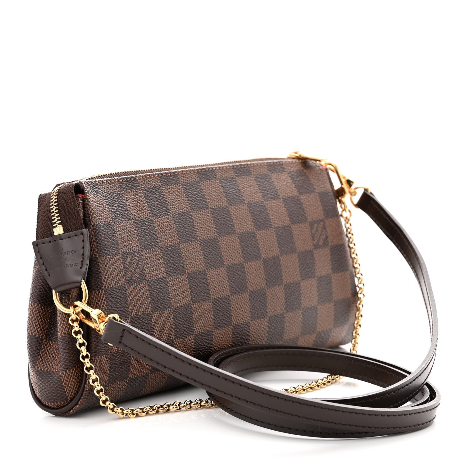 Louis Vuitton Damier Ebene Eva Clutch 3 of 10