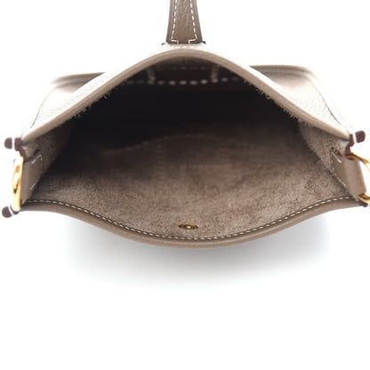 Hermes Taurillon Clemence Amazone Evelyne TPM Etoupe Bleu Indigo 5 of 11