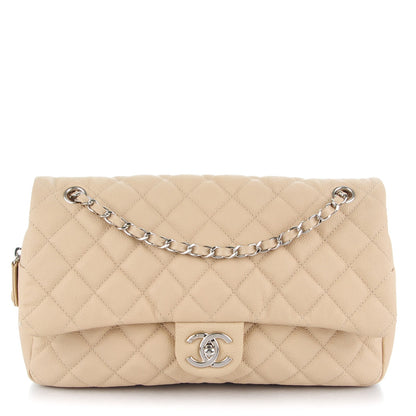 Chanel Caviar Quilted Jumbo Easy Flap Beige 1 of 8