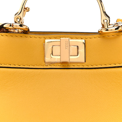Fendi Shiny Nappa Nano Peekaboo Maxi Handle Satchel Mimosa 8 of 12