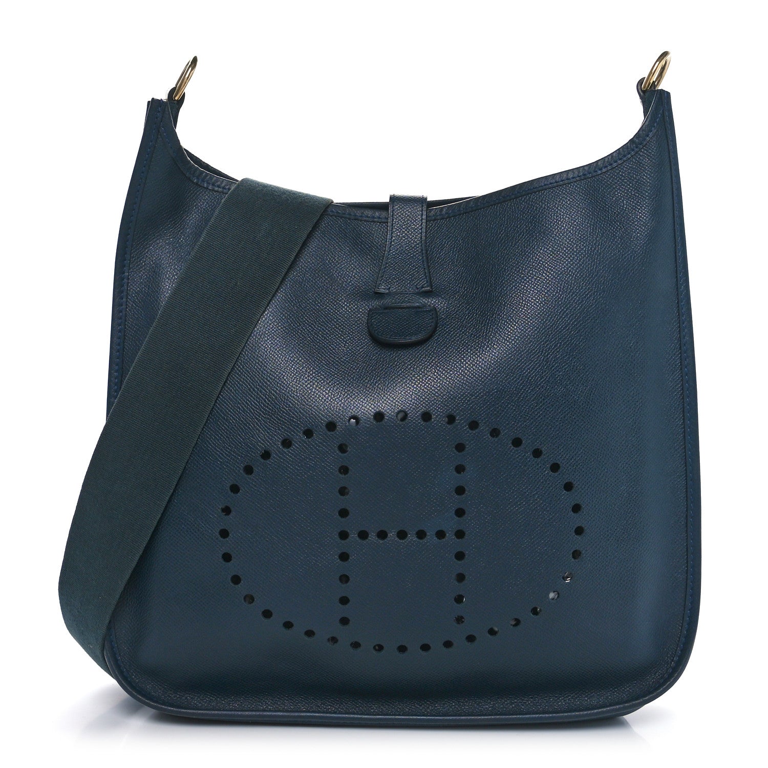 Hermes Courchevel Evelyne GM Bleu Indigo 1 of 9