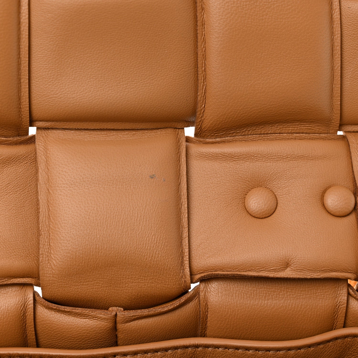 Bottega Veneta Lambskin Maxi Intreccio Padded Chain Cassette Crossbody Bag Caramel 11 of 11