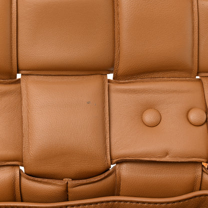 Bottega Veneta Lambskin Maxi Intreccio Padded Chain Cassette Crossbody Bag Caramel 11 of 11