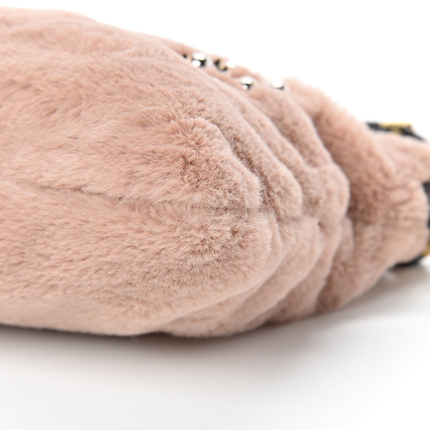EcoFur Embellished Cleo Crossbody Powder Pink