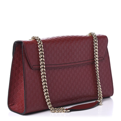 Gucci Microguccissima Medium Emily Chain Shoulder Bag Red 3 of 10