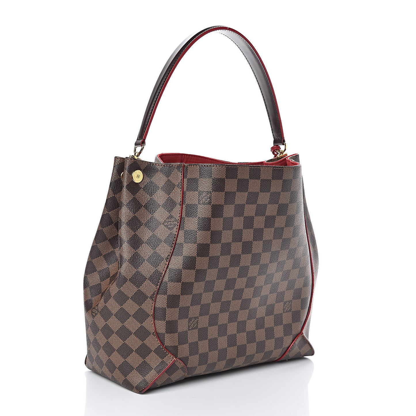 Damier Ebene Caissa Hobo Cherry