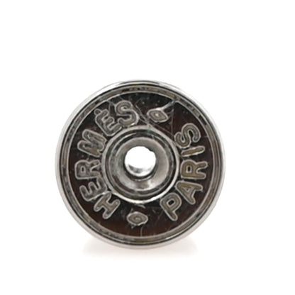 Hermes Palladium Swift O'Kelly Earrings Etoupe 4 of 5