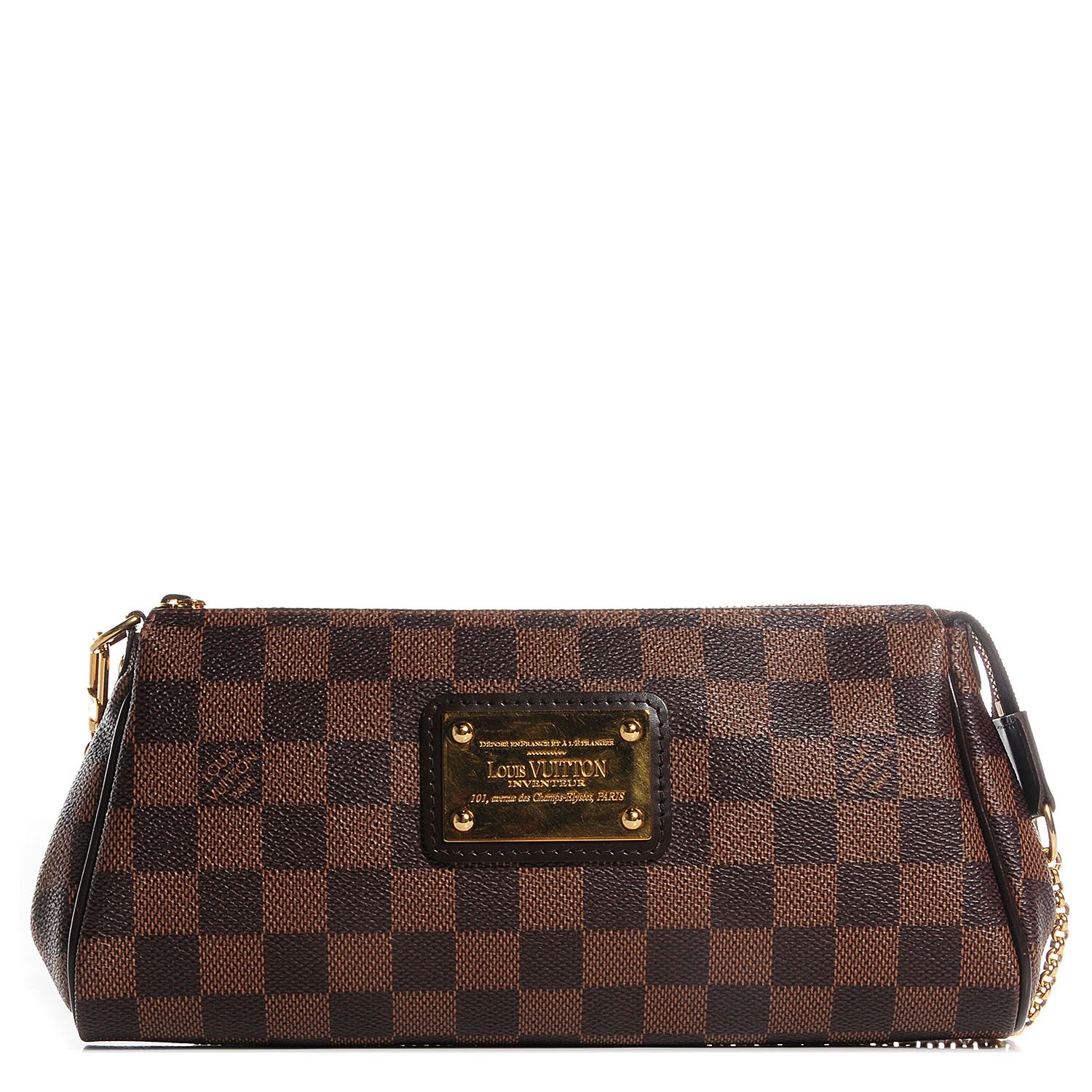 Louis Vuitton Damier Ebene Eva Clutch 1 of 8