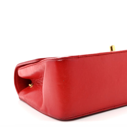 Chanel Lambskin Quilted Small Single Flap Red 9 of 11
