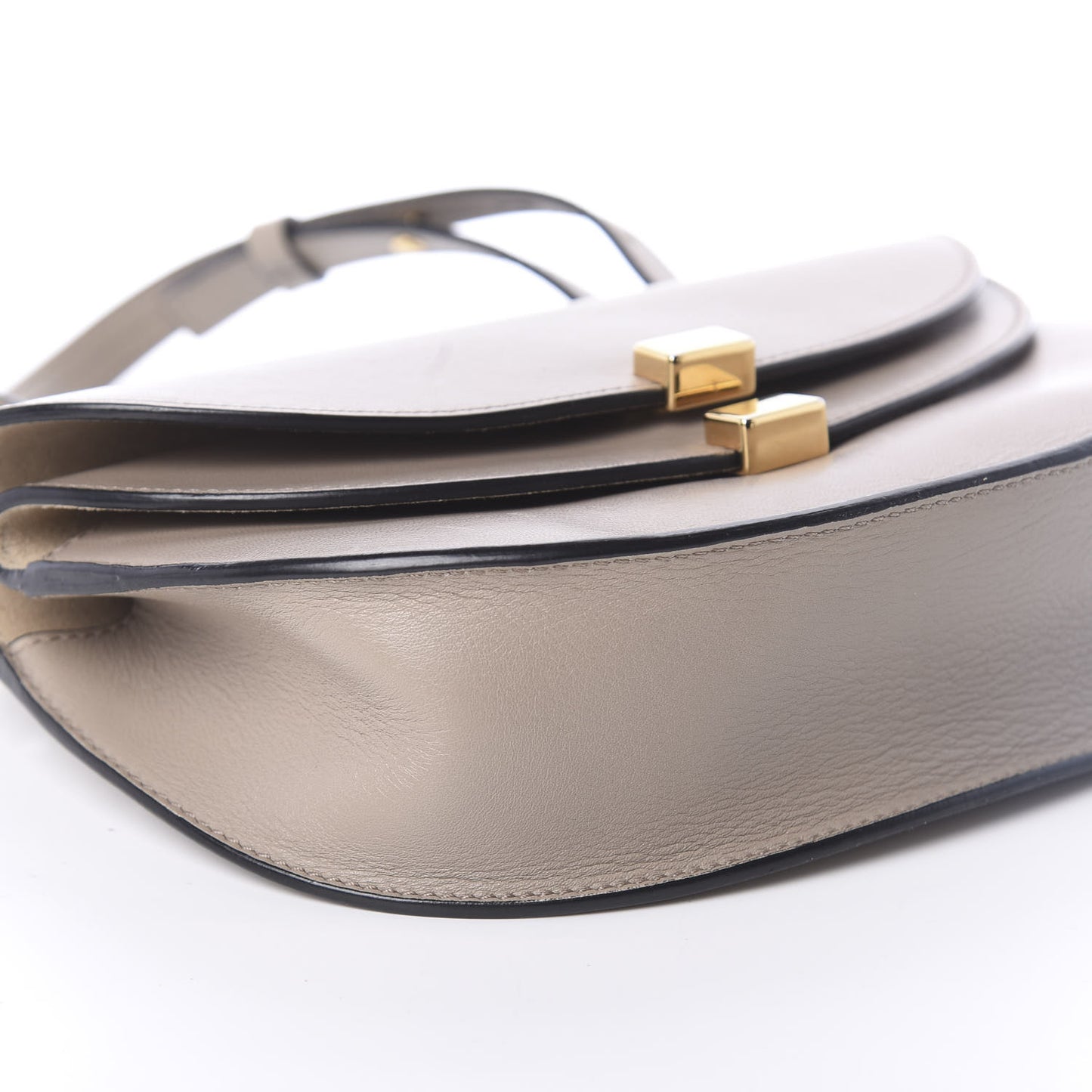 Calfskin Mini Georgia Crossbody Bag Motty Grey