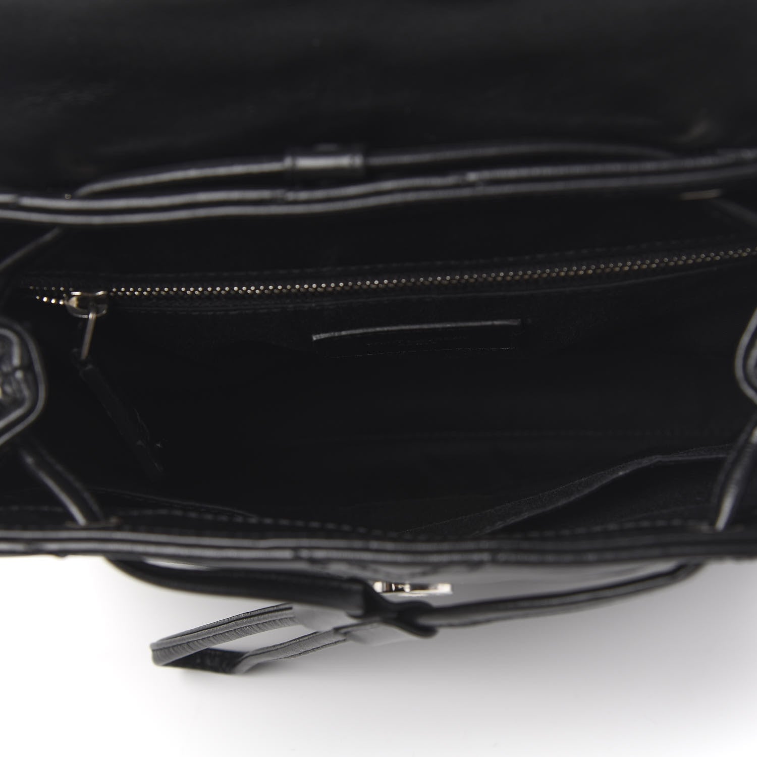 Saint Laurent Calfskin Y Quilted Monogram Small Loulou Backpack Black 4 of 10