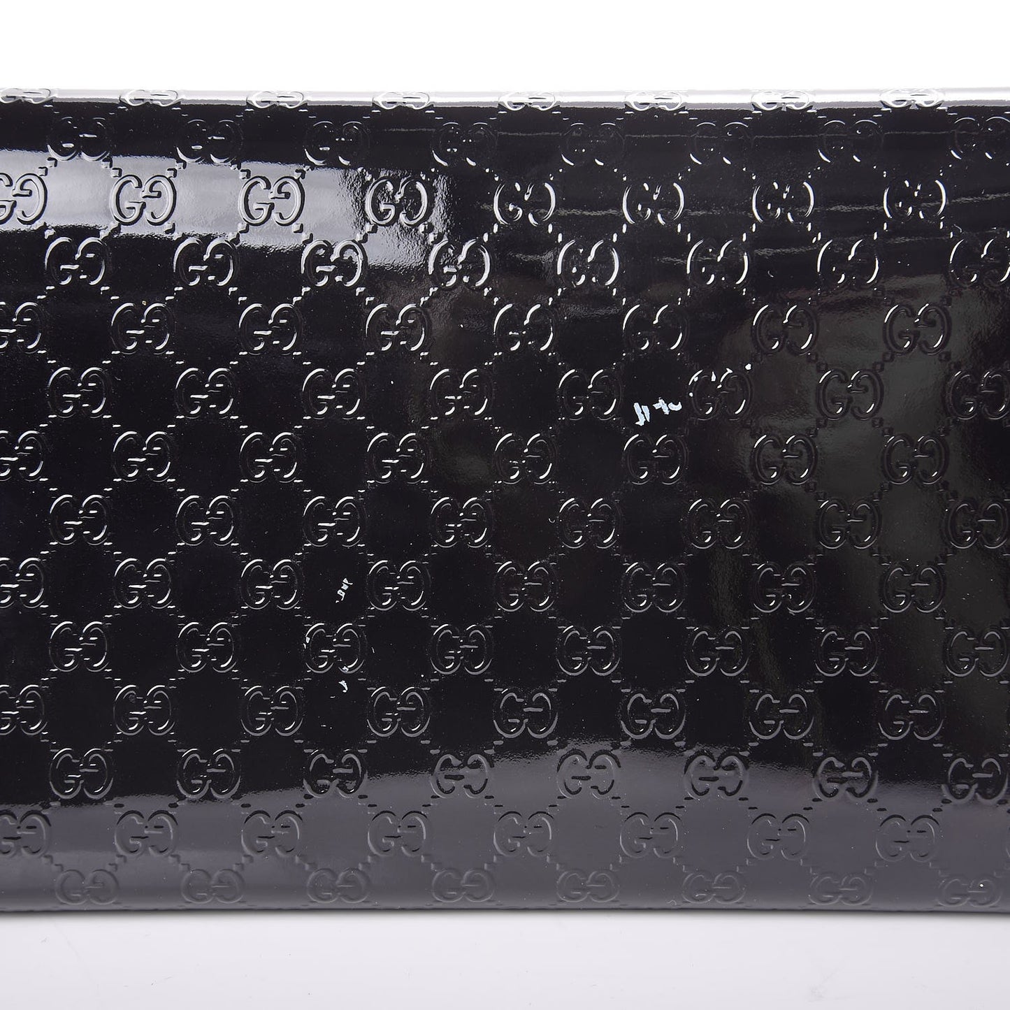 Patent Microguccissima Small Broadway Clutch Black
