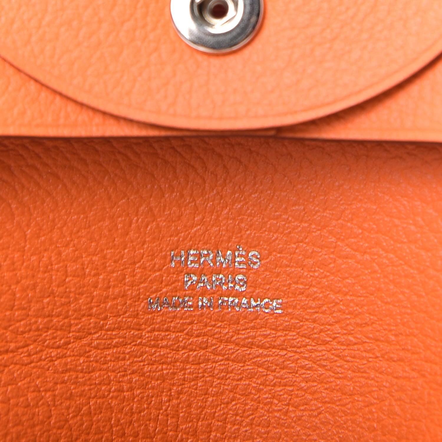 Hermes Evercolor Bastia Coin Purse Orange 6 of 6