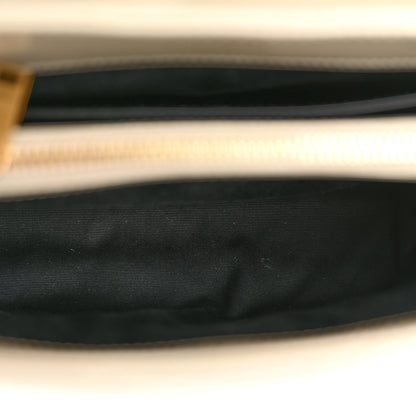 Saint Laurent Calfskin Y Quilted Monogram Small Loulou Chain Satchel Crema Soft 5 of 14
