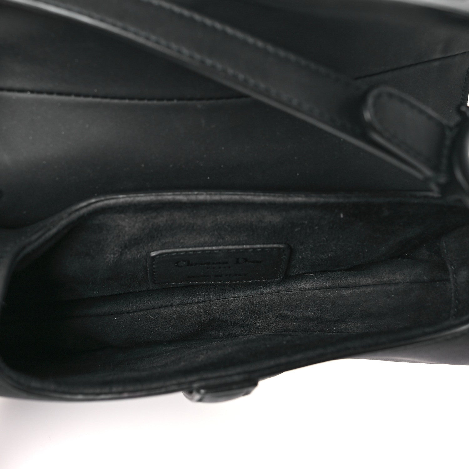 Christian Dior Ultra Matte Calfskin Mini Saddle Bag Black 5 of 11