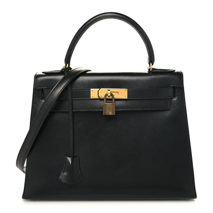 Hermes Box Kelly Sellier 28 Black 1 of 16