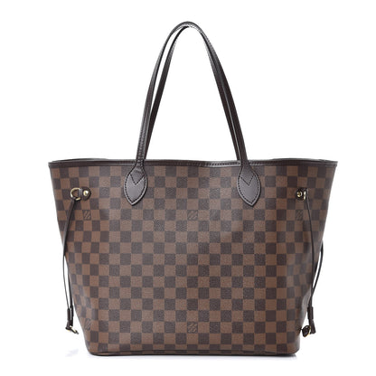 Louis Vuitton Damier Ebene Neo Neverfull MM Rose Ballerine 1 of 8