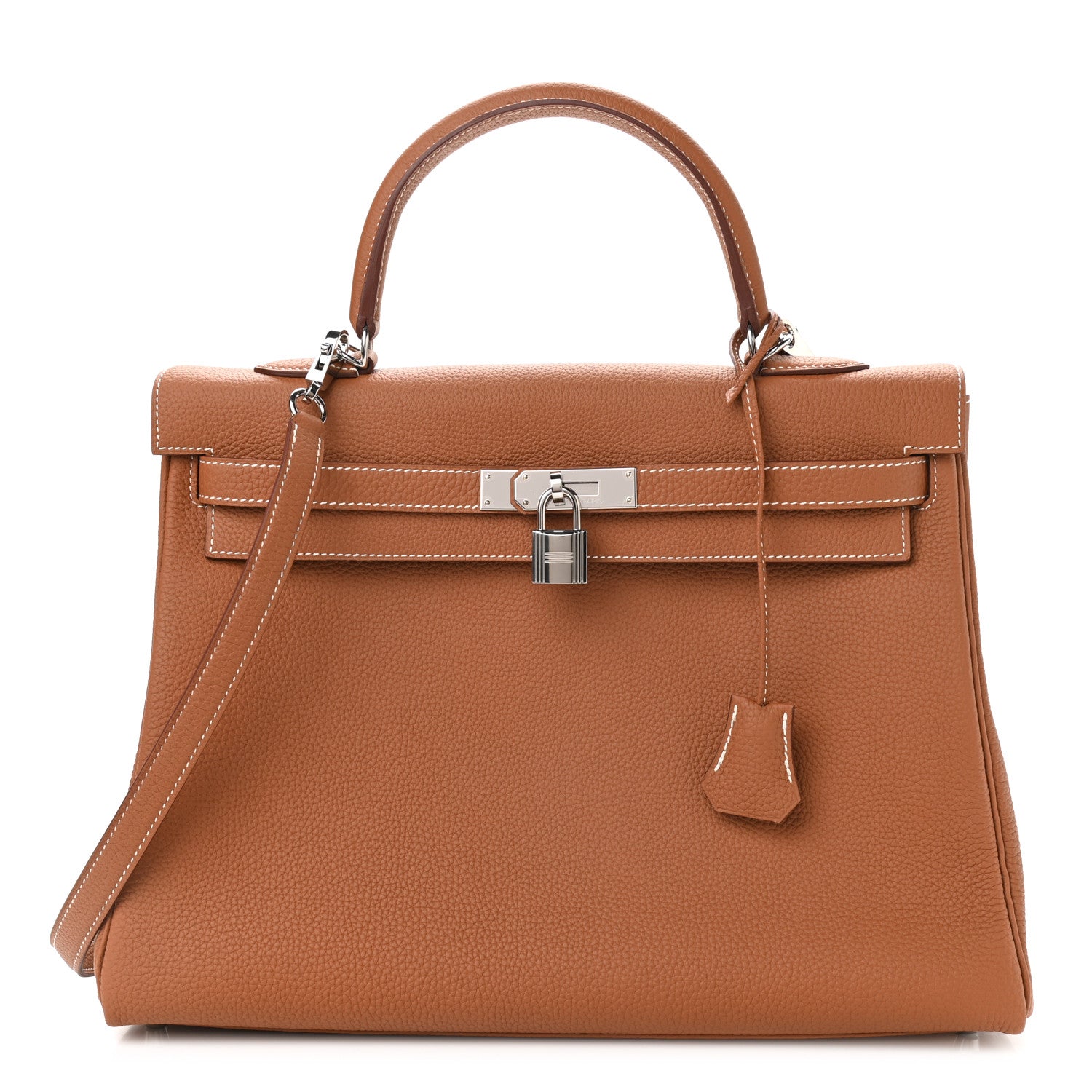 Hermes Togo Kelly Retourne 35 Gold 1 of 11